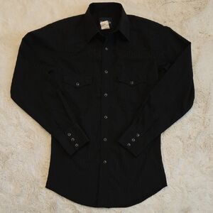 Wrangler Men's Black Pearl Snap Shirt